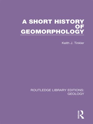 cover image of A Short History of Geomorphology